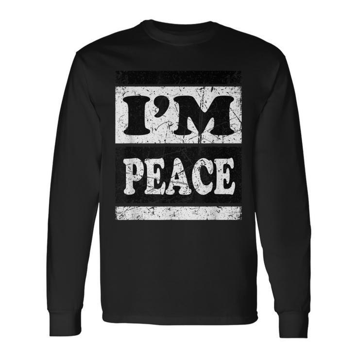 I Come In Peace I'm Peace Matching Couples Costume Long Sleeve T-Shirt
