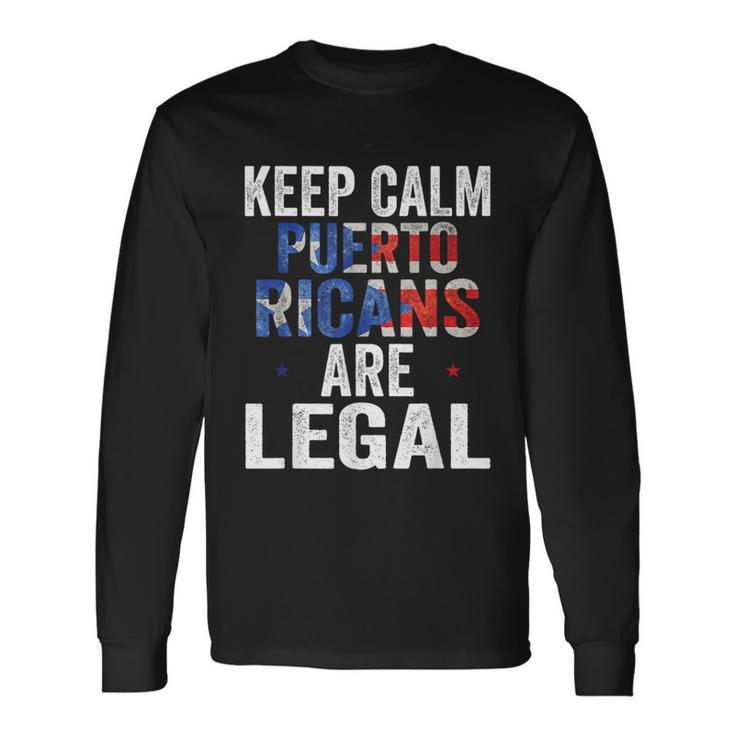 Puerto Rican T Puerto Ricans Legal Long Sleeve T-Shirt