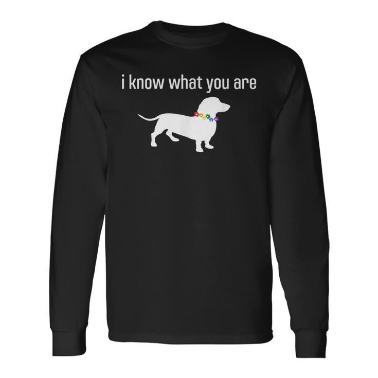 Quote Meme I Know What You Are Homophobic Dog Gay Lgbt Long Sleeve T-Shirt