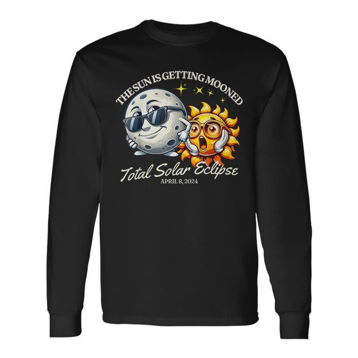 Solar Eclipse April 2024 Sun Is Getting Mooned Long Sleeve T-Shirt