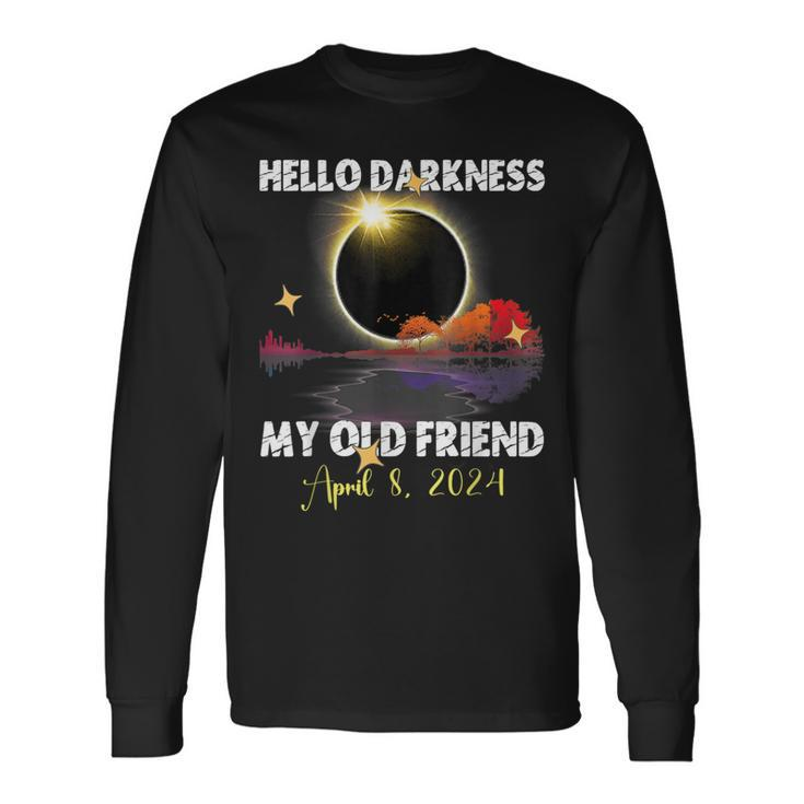 Solare Eclipse 2024 For April 8 2024 Solar Eclips Long Sleeve T-Shirt