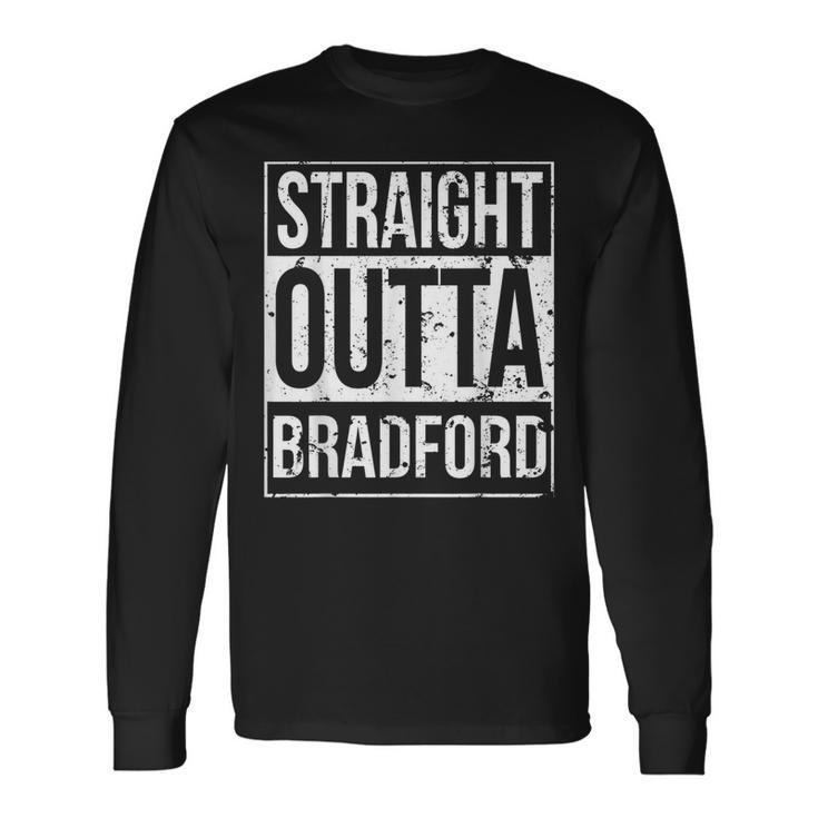Straight Outta Bradford T Vintage Style Long Sleeve T-Shirt