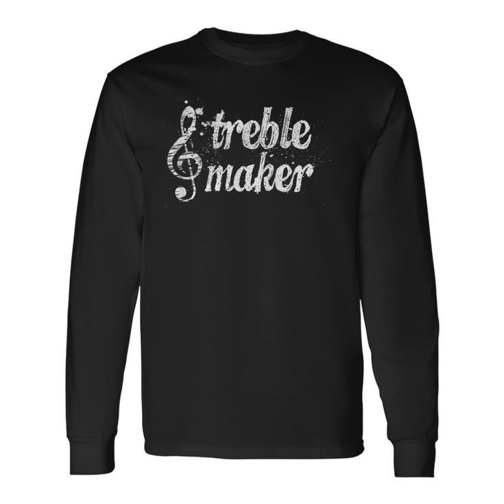 Treble Maker Music Lovers Note Long Sleeve T-Shirt