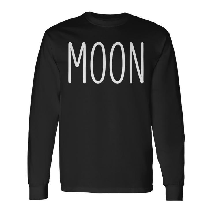 Us Solar Eclipse 2024 Moon Couples Costume Matching Long Sleeve T-Shirt