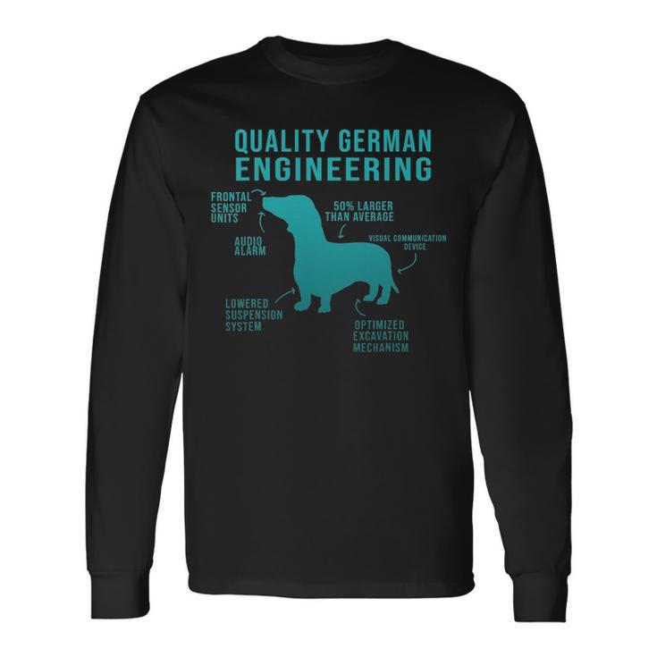 Weiner Dog Joke  Sarcastic German Daschund Long Sleeve T-Shirt
