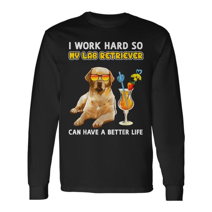 Yellow Lab Labrador Retriever Lover Long Sleeve T-Shirt