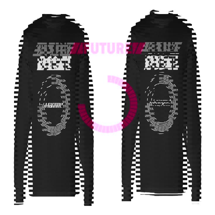 Future Avocate Études Profession Métier Droit Justice T-shirt à manches longues