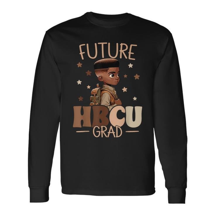 Future Hbcu Grad History Black Boy Graduation Hbcu Long Sleeve T-Shirt