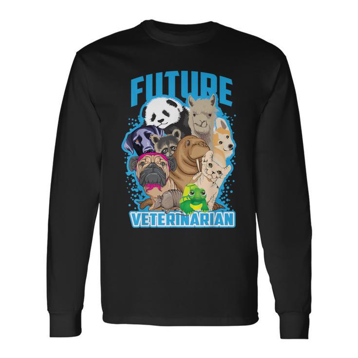 Future Veterinarian Cool Aspiring Vets Long Sleeve T-Shirt