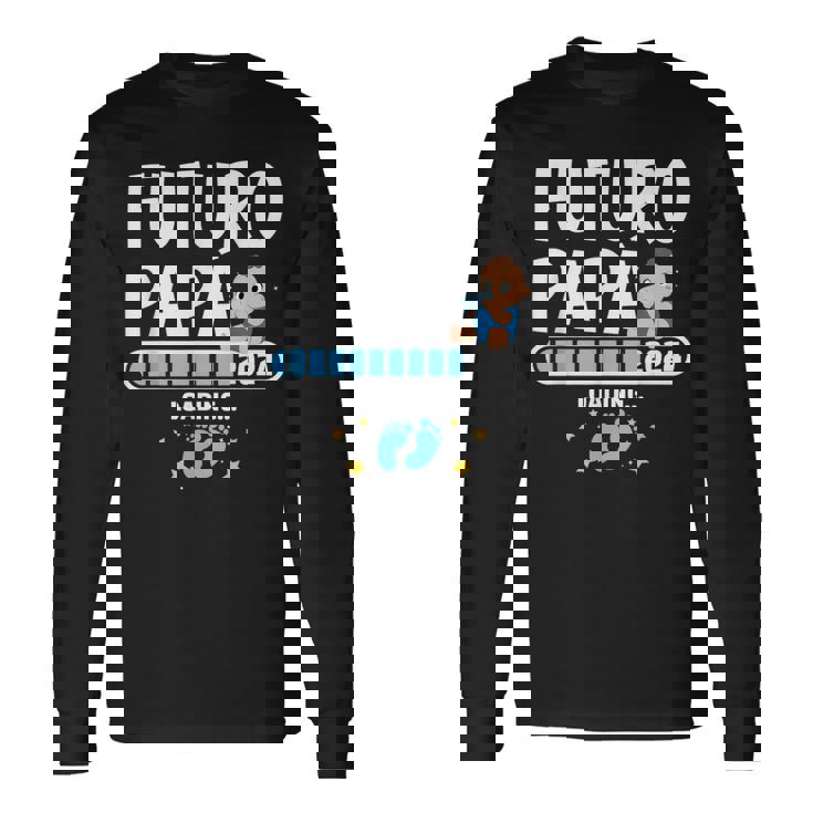 Futuro Papa 2024 Primerizo Padre 2024 Anuncio Embarazo Camiseta de manga larga
