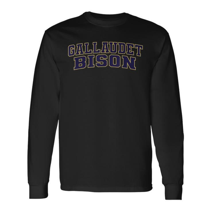 Gallaudet University Bison 01 Long Sleeve T-Shirt