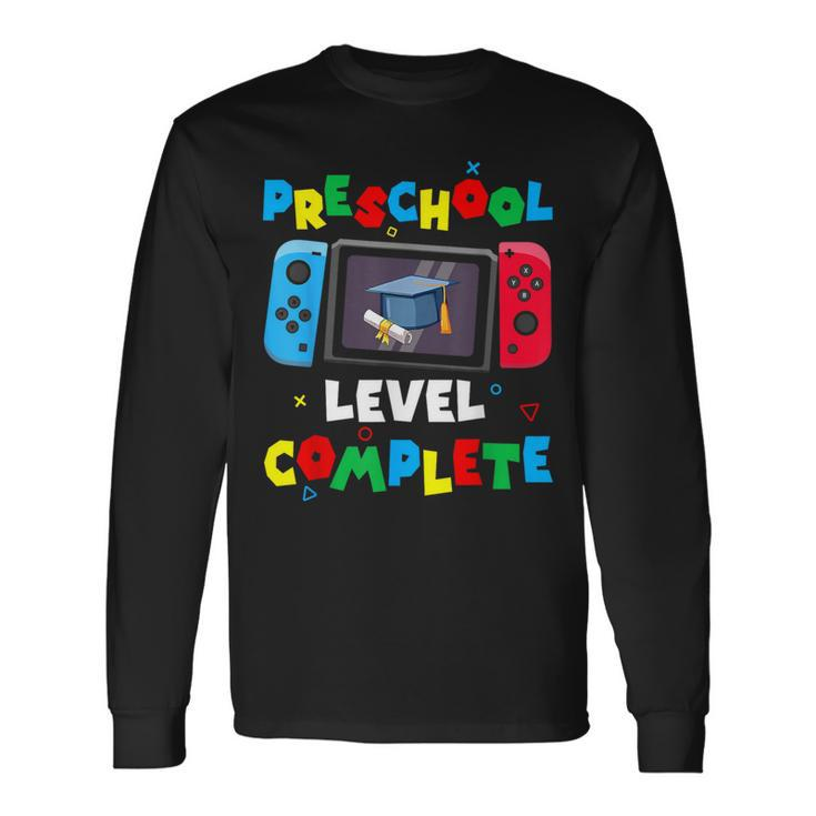Game Controller Level Preschool Complete Boys Graduation Long Sleeve T-Shirt