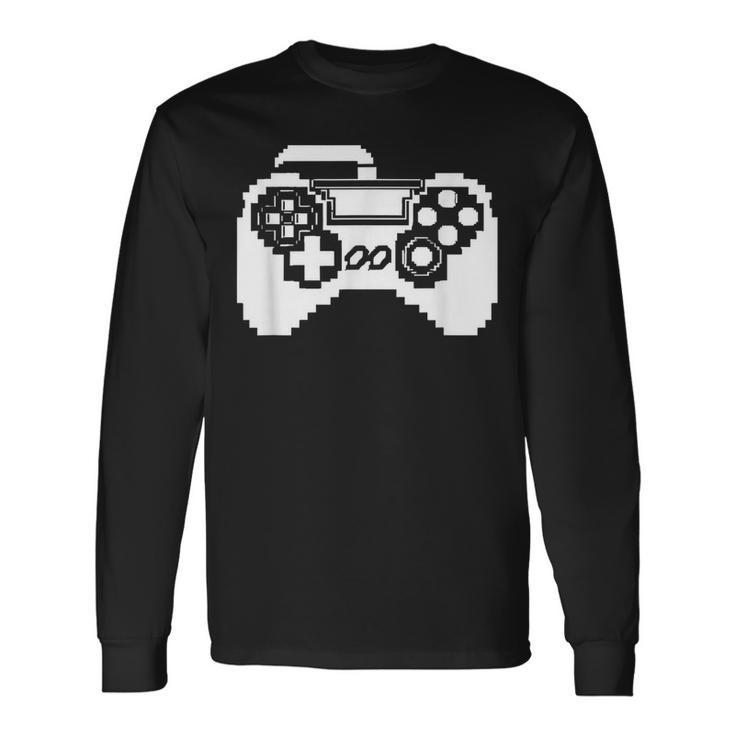 Game Controller Pixel Grafik Gamer Pc Spiele Langarmshirts Geschenkideen