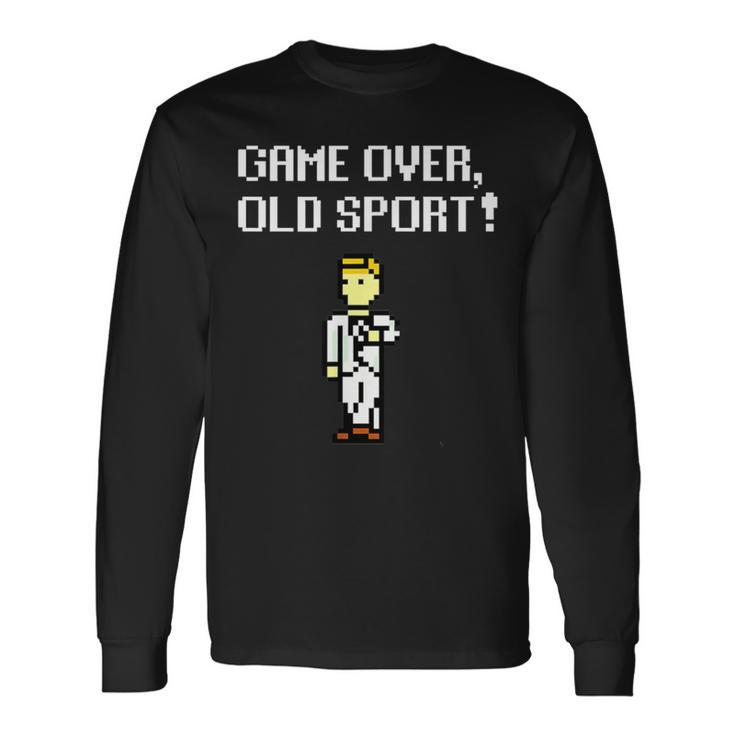 Game Over Old Sport Kill Screen Long Sleeve T-Shirt
