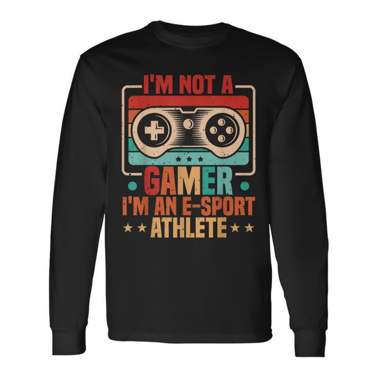Gamer & E-Sport Athlete Video Games & Esport Gaming Long Sleeve T-Shirt Gifts ideas