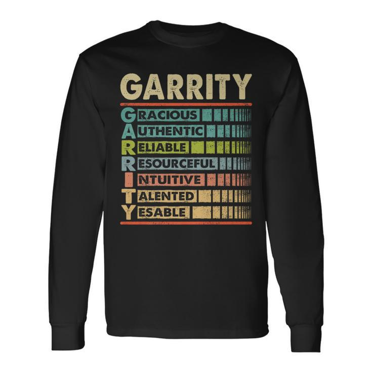 Garrity Family Name Garrity Last Name Team Long Sleeve T-Shirt