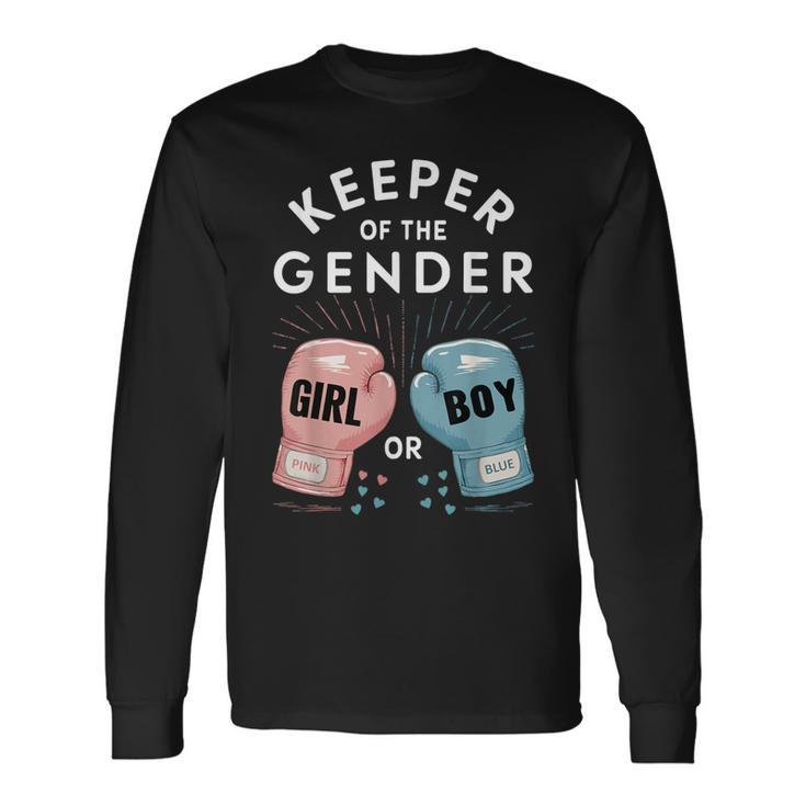 Gender Reveal Party Keeper Of Gender Boxing Long Sleeve T-Shirt Gifts ideas