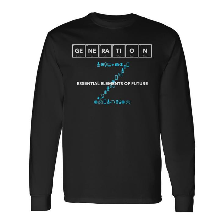 Generation Z Gen Z Essential Elements Of Future Long Sleeve T-Shirt