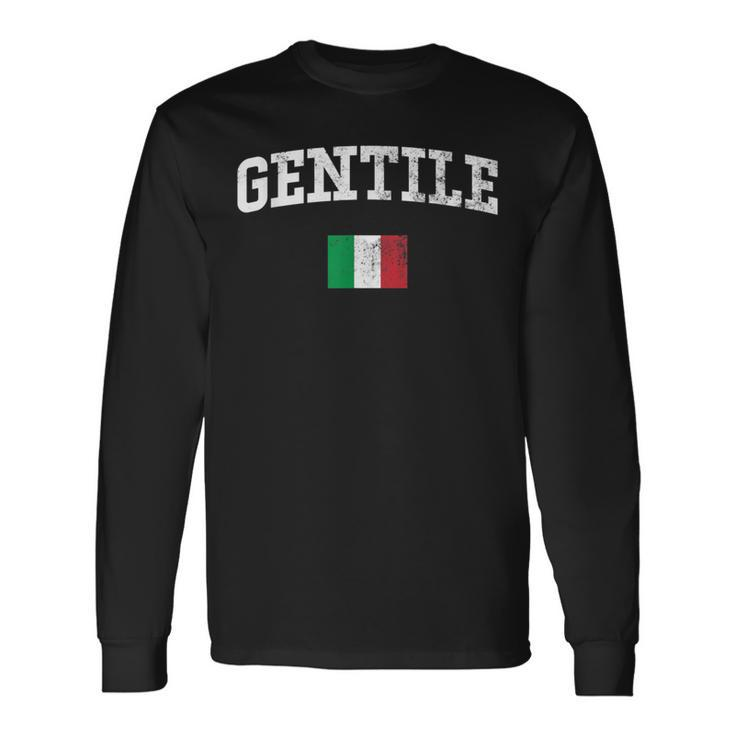 Gentile Family Name Personalized Long Sleeve T-Shirt