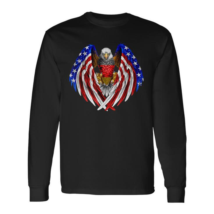 German American Germany Usa Flag Eagle Long Sleeve T-Shirt