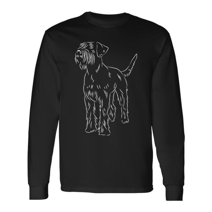 Giant Schnauzer Giant Schnauzer Vintage Retro Dog Langarmshirts Geschenkideen