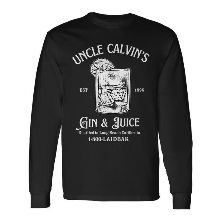 Gin And Juice Est 1994 Distilled In Long Beach California Long Sleeve T-Shirt