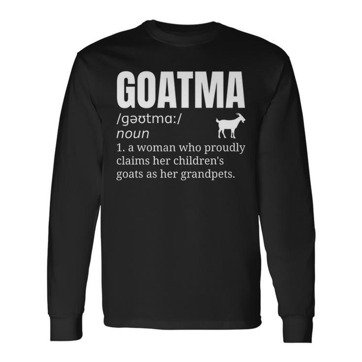 Goat Grandma Grandmother Pet Long Sleeve T-Shirt