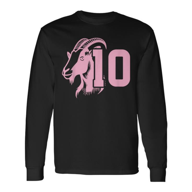 Goat Miami Mvp 10 Greatest Of All Time Long Sleeve T-Shirt