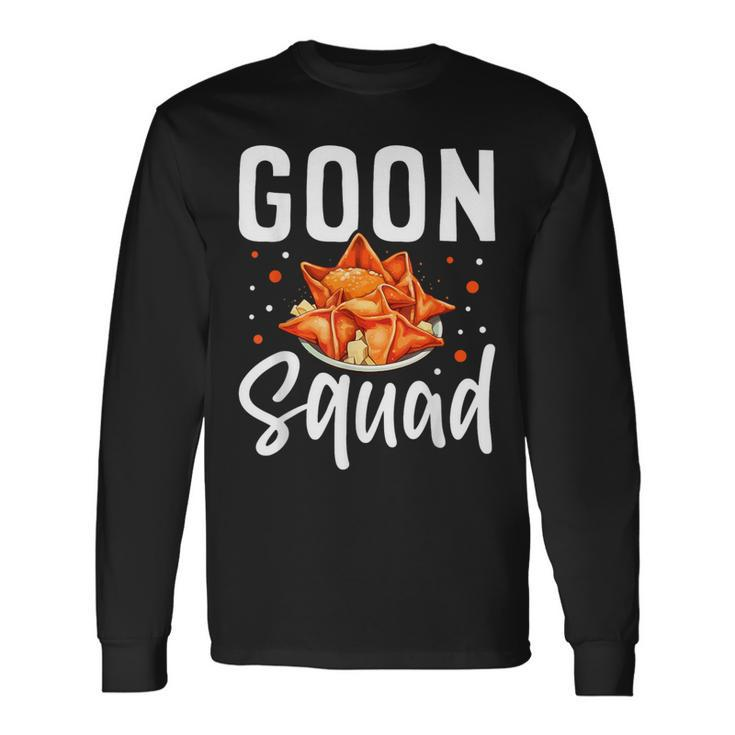 Goon Squad Crab Rangoon Chinese Food Long Sleeve T-Shirt