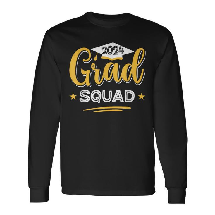Grad Squad 2024 Matching Family Graduation Senior School Long Sleeve T-Shirt