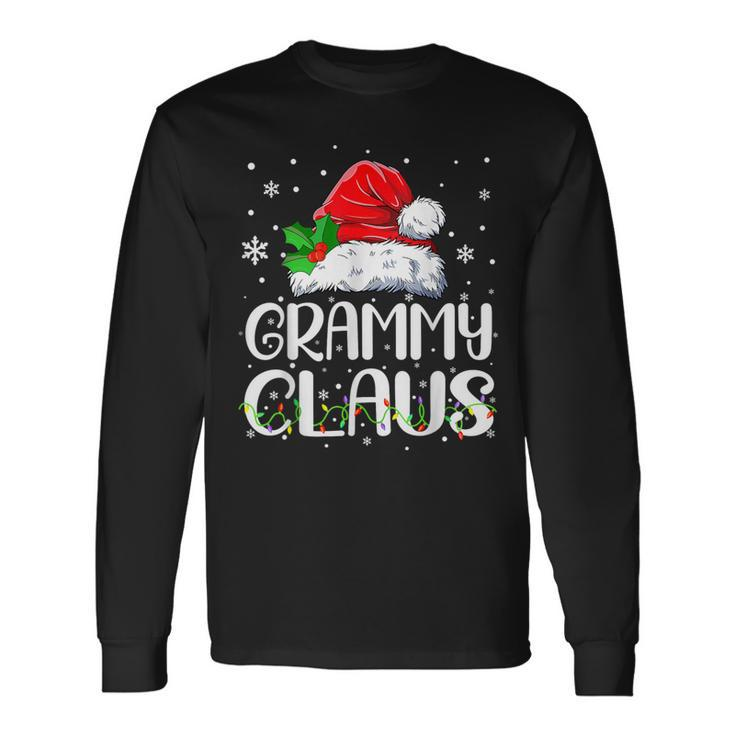 Grammy Claus Christmas Pajama Family Matching Xmas Long Sleeve T-Shirt
