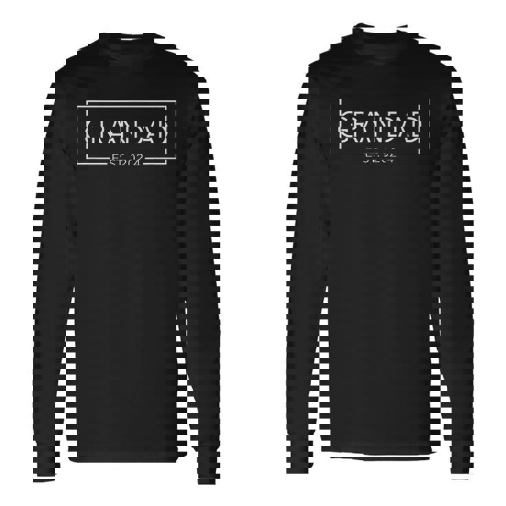 Grandad Est 2024 Father's Day Dad Grandpa Long Sleeve T-Shirt