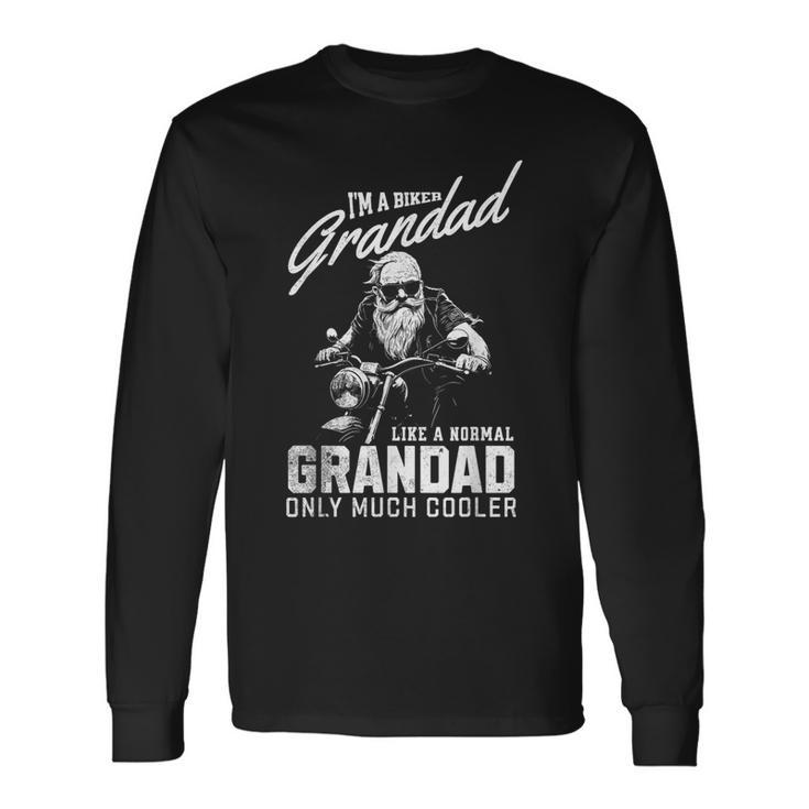 Grandad Motorbike Motorbike T Biker Grandad Long Sleeve T-Shirt