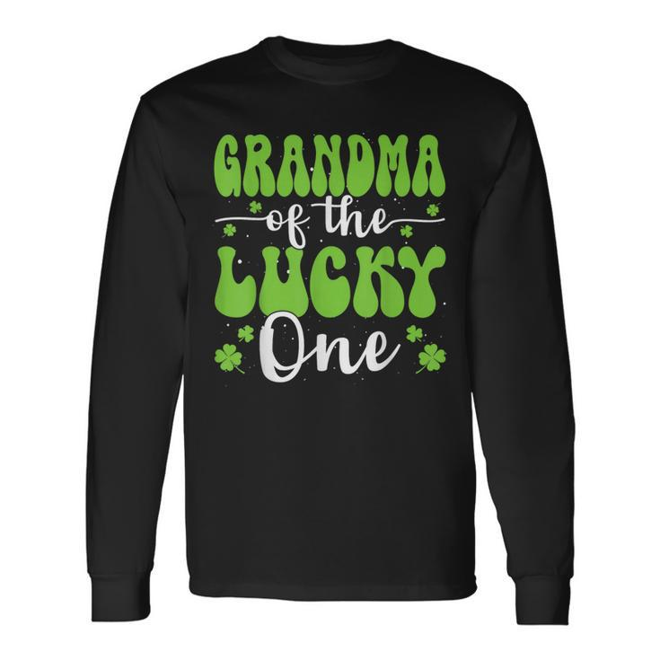 Grandma Of The Lucky One First Birthday St Patrick's Day Long Sleeve T-Shirt Gifts ideas