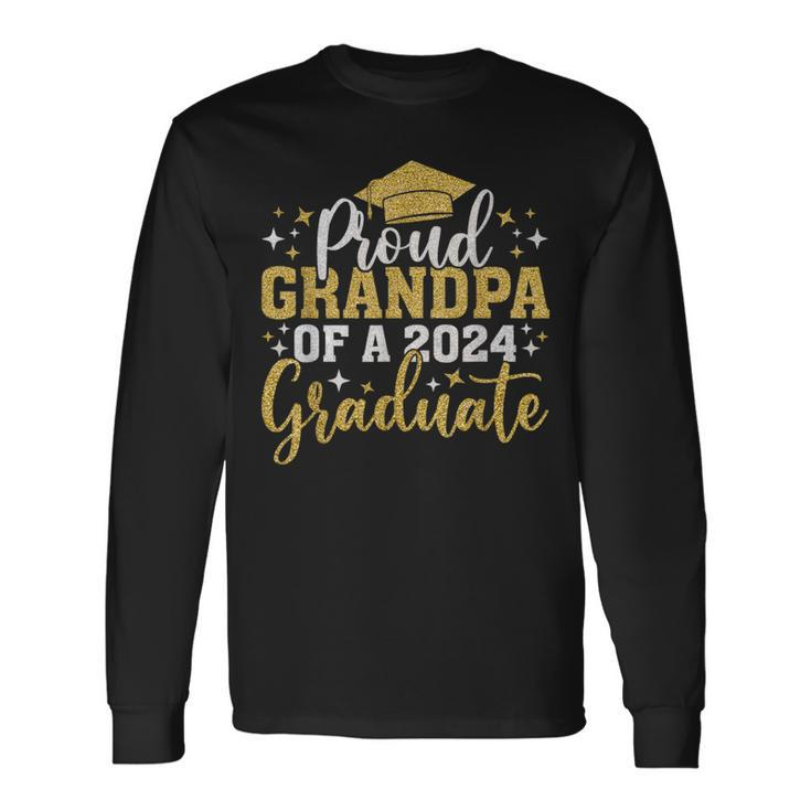 Grandpa Senior 2024 Proud Grandpa Of Class Of 2024 Graduate Long Sleeve T-Shirt Gifts ideas