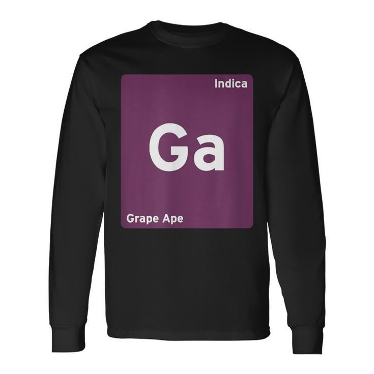 Grape Ape Cannabis Strain Long Sleeve T-Shirt