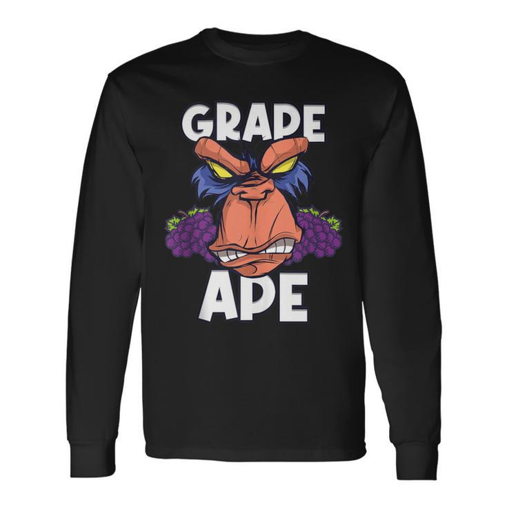 Grape Apes Grapes Long Sleeve T-Shirt Gifts ideas