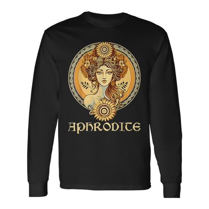 Greek Goddess Aphrodite Love And Beauty Ancient Greece Long Sleeve T-Shirt