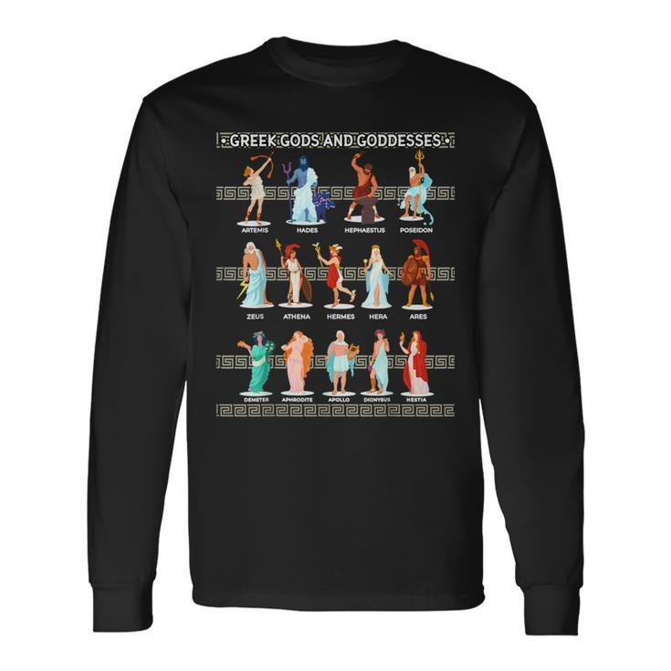 Greek History Gods And Goddesses Ancient Legends Long Sleeve T-Shirt Gifts ideas
