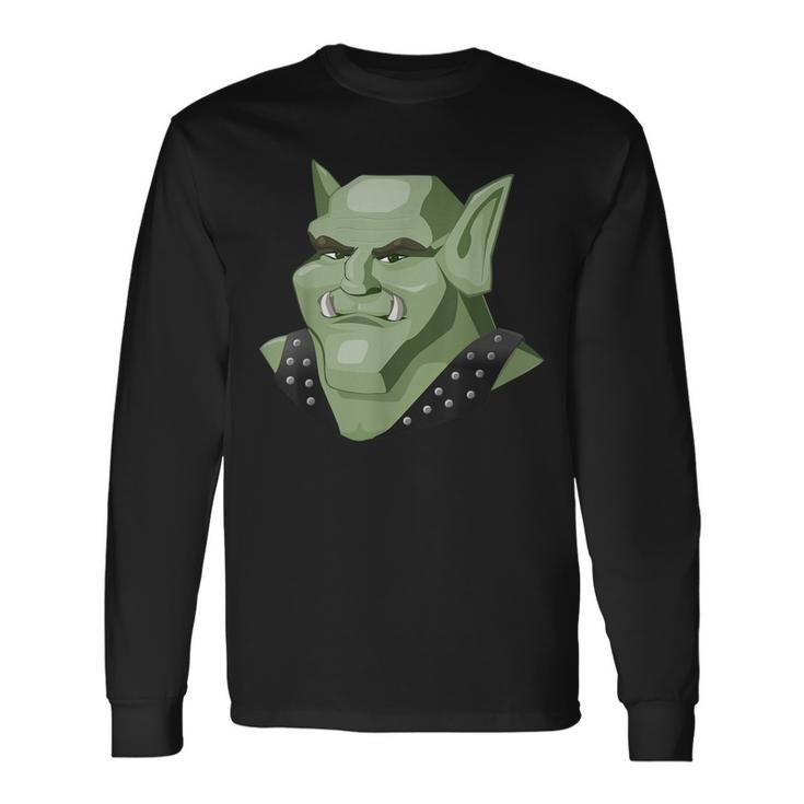Green Troll Green Monster Troll Long Sleeve T-Shirt