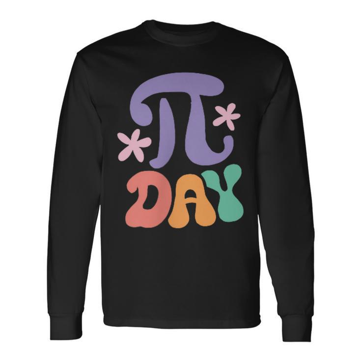 Groovy In My Pi Day Era Spiral Pi Math For Pi Day 314 Long Sleeve T-Shirt