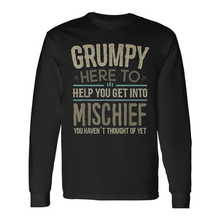 Grumpy From Grandchildren For Fathers Day Grumpy Long Sleeve T-Shirt