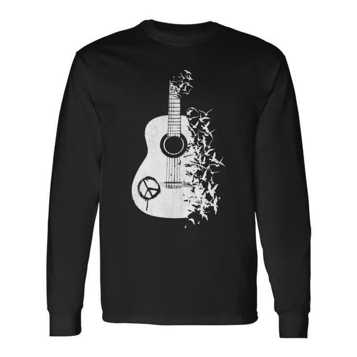 Guitar Classic Bird Long Sleeve T-Shirt