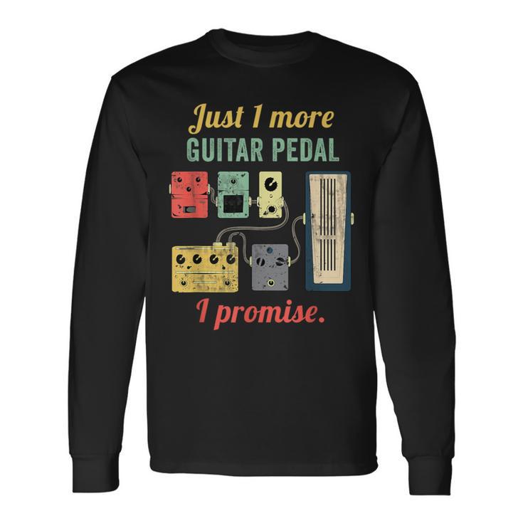 Guitar Player Pedal Board Guitarist Playing Guitars Long Sleeve T-Shirt Gifts ideas