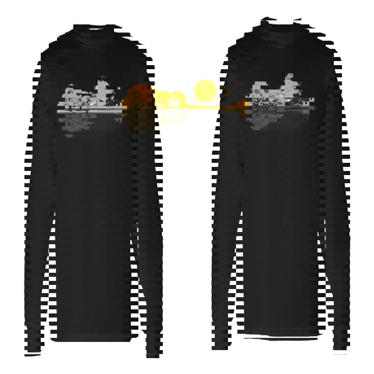 Guitarra Naturaleza Rockstar Guitarrista Traje Musical Camiseta de manga larga Ideas de regalos
