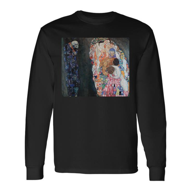 Gustav Klimt's Death And Life Famous Painting Long Sleeve T-Shirt