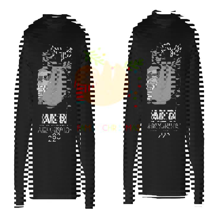 Hamilton Name Christmas Crew Hamilton Long Sleeve T-Shirt