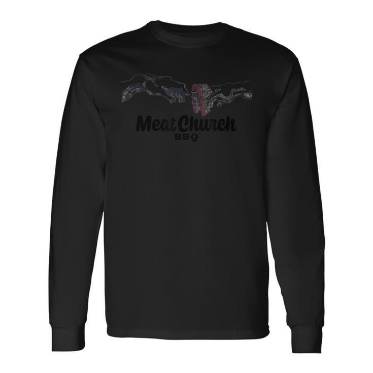 Hands Of Brisket Meat Church Bbq Long Sleeve T-Shirt