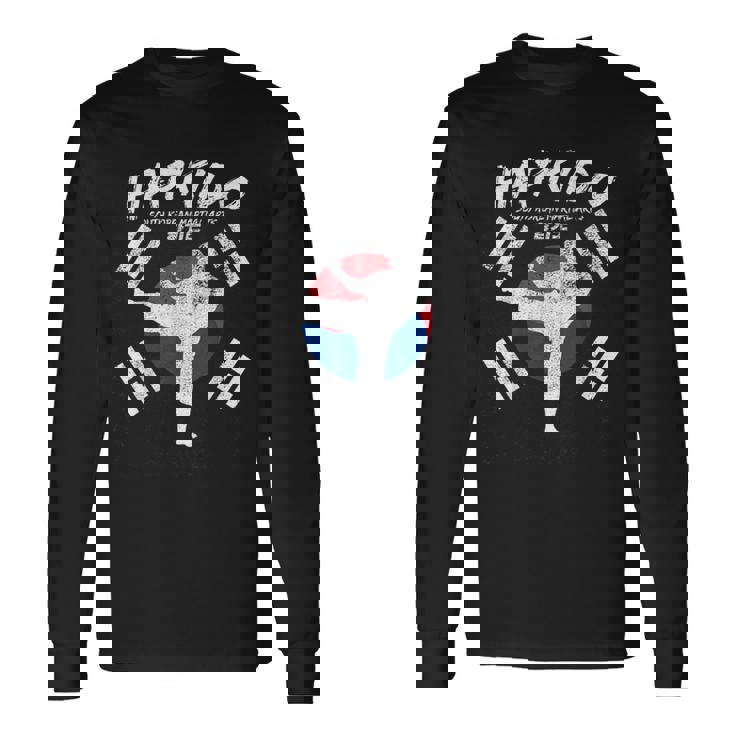 Hapkido Corea Del Sur Profesional De Artes Marciales Gráfico Camiseta de manga larga