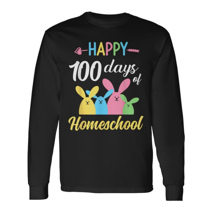 Happy 100 Days Of Homeschool Kid Süße Kinder 100 Tage Langarmshirts Geschenkideen